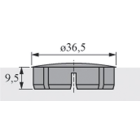Cache HETTICH pour charnières Intermat - Ø 35 mm - Brun - 25205