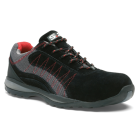 Chaussure basse ZEPHIR S1P - S 24 BOSSI INDUSTRIE - Cuir croûte velours noir/toile grise - Taille 47 - 5122-47
