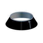 Collerette de solin inox/inox noir mat Ø230 POUJOULAT - noir mat Ral 9019 - 31150055