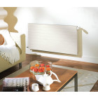 Radiateur panneau acier finimetal reggane deco horizontal, type 22 blanc 755w 600x600mm