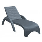 Transat brava - prosolis - gris anthracite - 187x73x44cm