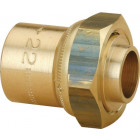 Raccord gaz naturel fer/cuivre femelle + joint à souder 2p 33x42/cu 28 la piece