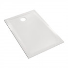Receveur prima ultra-plat à encastrer - 100x90x4.5cm - allia - blanc - avec traitement antigliss pn18