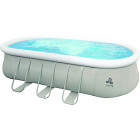 Piscine hors-sol autoportante et tubulaire chinook - jilong - 540x304x106cm - capacité 10886l - 2 cartouches incluses