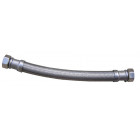 Flexible sanitaire 100cm ff 20x27 dn19 tresse/douille inox 1p