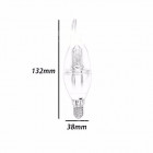 Ampoule led e14 flamme 32led smd3014 4w 270 ventilée - couleur eclairage au choix