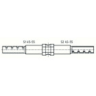 Barre de prolongement abus pour cylindre double 45-55/45-55 - 50mxs14