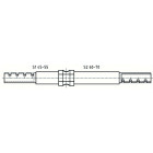 Barre de prolongement abus pour cylindre double 45-55/60-70 - 50mxs15