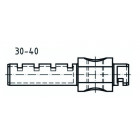 Barre de prolongement abus demi-cylindre 30-40 - 50mxsh11