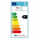 Spot led sur rail 40w 80 binaire triphasé noir - couleur eclairage au choix