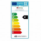 Réglette led 48w 120x7cm suspendue alu - couleur eclairage au choix
