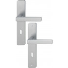 Ensemble sur plaques DALLAS aspect inox Clé L 1643M/202M HOPPE
