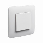 Appareillage encastré bouton poussoir complet Casual DEBFLEX Blanc brillant - 742730