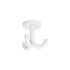 Crochet plafond hewi 3 branches - blanc pur - 477.80.050
