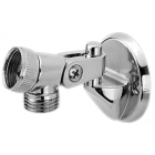 Support douchette murale avec raccord articulé - support haut mural douche complet 1/2"