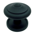 Bouton chaînette France Ø80 mm BRIONNE noir - 1140408NR