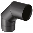Isotip coude 90° pour tuyau email 0,7 mm - ø125 - noir