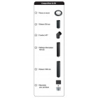 Isotip kit raccordement buse dessus email 0,7 mm - ø150 mm - noir