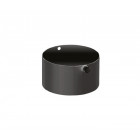 Isotip té 90° + tampon pour tuyau email 0,7 mm - 150 - noir