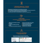 Echelle transformable 2 plans 6+6 échelons haut. D'accès maxi 3,82m platinium