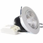 Spot encastrable led cob rond orientable 11w 80 - couleur eclairage au choix