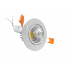 Spot encastrable led cob rond orientable 5w 80 - couleur eclairage au choix