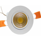 Spot encastrable led cob rond orientable 12w 80 - couleur eclairage au choix