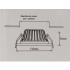 Downlight spot led cob rond 20w ø130mm - couleur eclairage au choix
