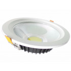 Downlight spot led cob rond 40w ø235mm - couleur eclairage au choix