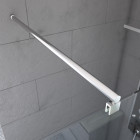 Barre de fixation recoupable pour douche à l'italienne - barre droite 100cm fixation murale - freedom 2