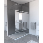 Paroi de douche à l’italienne FREEDOM 2 MIROIR 140 - 140x200cm verre transparent 8mm Aurlane - FAC247
