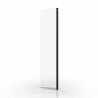 Volet pivotant 40cm pour douche à l'italienne - dim : 40x200cm - verre transparent 8mm - profilé noir mat - freedom 2 dark pivot Aurlane - FAC304