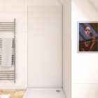 Panneau mural de douche blanc en aluminium - 90 x 210 cm - wall'it blanc 90 Aurlane - FAC319