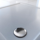 Receveur de douche a poser extra plat en acrylique blanc carre - 90x90cm - bac de douche whiteness ii 90 Aurlane - FAC373
