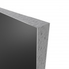 Pack panneaux muraux noir en aluminium avec profilé d'angle et de finition anodise brillant - 90 x 90cm - wall'it black 90x90