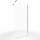 Pack paroi de douche à l'italienne - 90x200cm verre transparent 6mm - freedom 2 thin transparent 90 + barre de fixation recoupable - freedom 2 cuttable