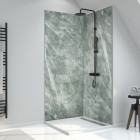 Panneau mural de douche en composite - feuille de pierre et ciment - 90 x 210 cm - ice green 90 Aurlane - FAC690