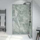 Panneau mural de douche en composite - feuille de pierre et ciment - 90 x 210 cm - ice green 90 Aurlane - FAC691