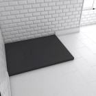 Receveur à poser en matériaux composite smc - finition ardoise noire - 70x90cm - rock 2 black 70 Aurlane - FAC702