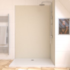 Panneau mural de douche ivoire en aluminium - 120 x 210 cm - wall'it ivoire 120 Aurlane - FAC705