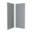 Lot de 2 panneaux muraux silver 90x210 cm - profilés de jonction- wall' it - Couleur de finition au choix