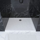 Receveur en acrylique blanc 80x100x4cm - moon rectangular 80 Aurlane - FAC722