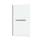 Pare-baignoire rabattable avec porte-serviette 70x120cm - verre 4mm - Couleur de profilé au choix