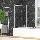 Pare baignoire rabattable 75x130cm - Couleur de finition au choix