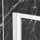 Pare baignoire rabattable 75x130cm - Couleur de finition au choix