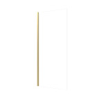 Paroi de douche à l'italienne 80x200 cm verre trempé 8 mm - finition or brossé - freedom 2 gold Aurlane - FAC913