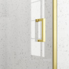 Porte de douche pivotante 80x200cm - profilés or doré brossé - verre trempé 6mm - goldy crush Aurlane - FAC955
