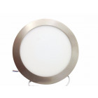 Downlight dalle led extra plate ronde alu 12w - couleur eclairage au choix