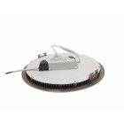 Downlight dalle led extra plate ronde alu 12w - couleur eclairage : blanc froid 6000k - 8000k