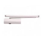 Ferme-porte GR200 bras standard blanc GROOM - Force 2/4 - frein à l'ouverture CE EN1154 - GR200117